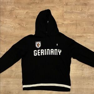Black Germany Polo Hoodie